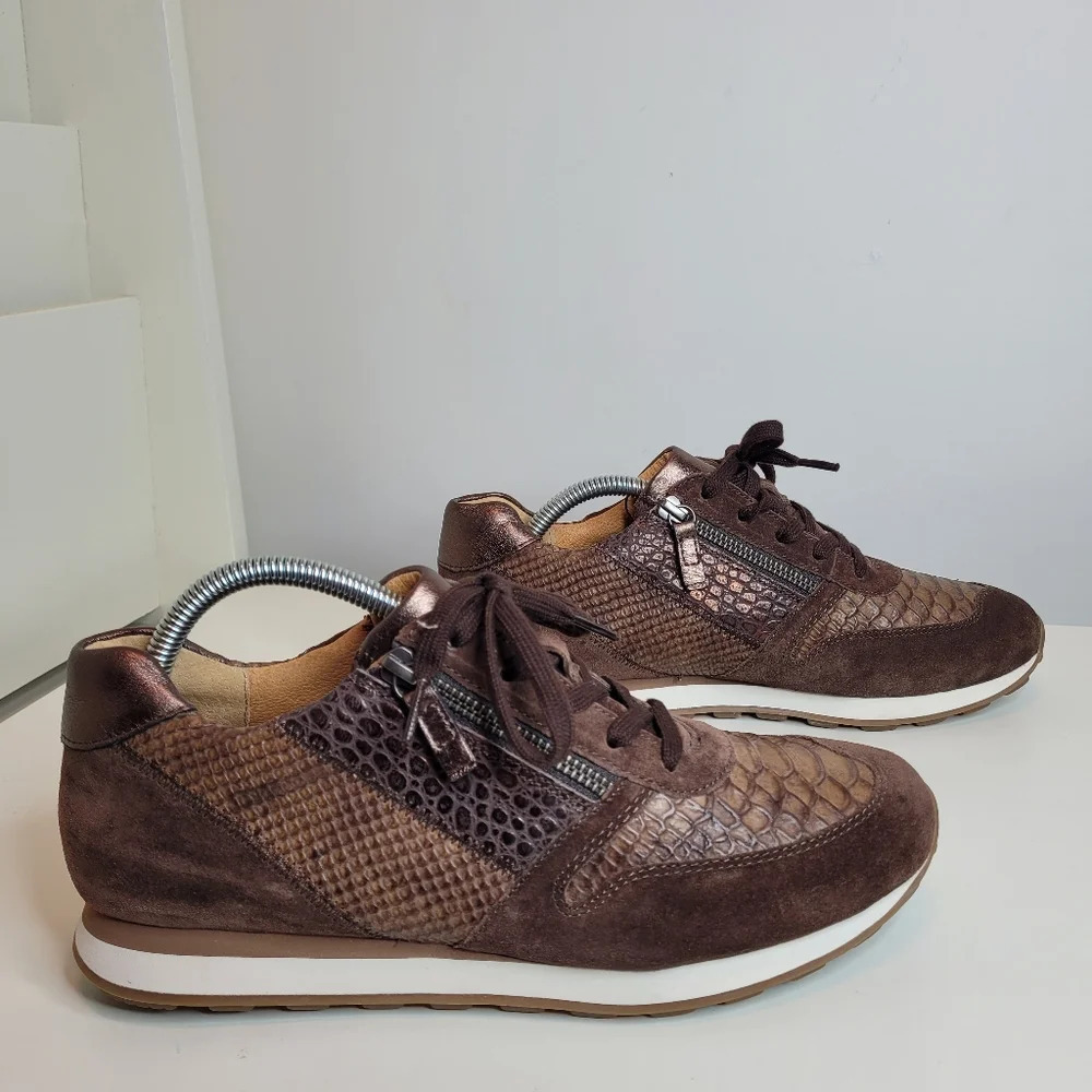 Gabor Nubuck Leather Sneakers Size Women's 10 NEW